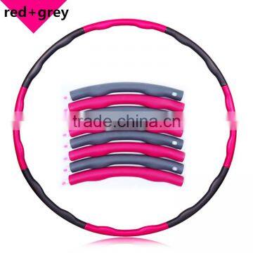 6/7/8sections Detachable Adjustable Size Hula Hoop/Foam Weighted Fitness Hula Hoop photo-5