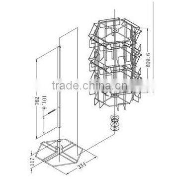 3 Tier Counter Top Greeting Card Display Stand With Sign Holder Hot