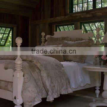 American Style Solid Wood Double Bed, Post-modernism Simple Wooden Bed, Customized Color Double Bed (BF01-X1160) photo-5