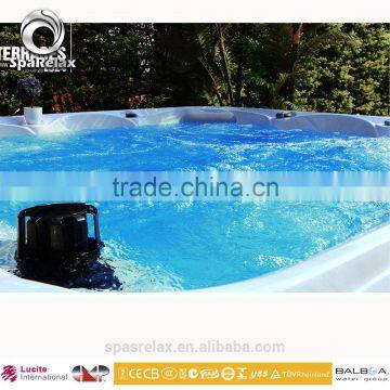 White Acrylic Whirlpool Massage Massage Type and Freestanding Installation Type Pop-up tv Outdoor Spa photo-6