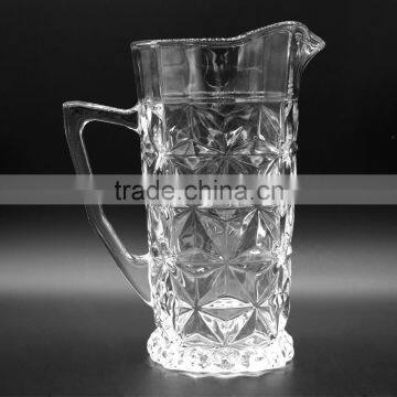 Big capacity glass bottle beverage beer cup for bar