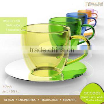 Unbreakable Coffee Mug Borosilicate Double Wall Glass Cup photo-4
