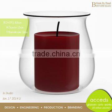 Cheap Factory Antique Glass Table Decor Candle Holder photo-5