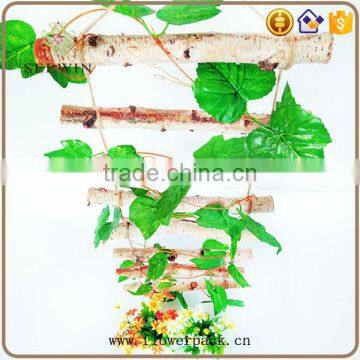 The Rural Custom Festival Decorates Birch Hemp Rope Ladder photo-3