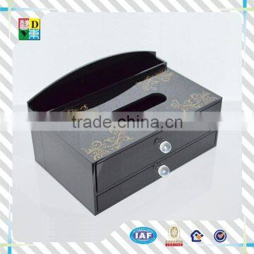 2015 custom acrylic tissue box simple design PMMA acrylic napkine holder wholesale black acrylic tissue holder