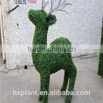 Small Sculpture Aritificial Green Sculpture Plastic Fake Plant Artificial Sculpture Plastic Statue photo-2