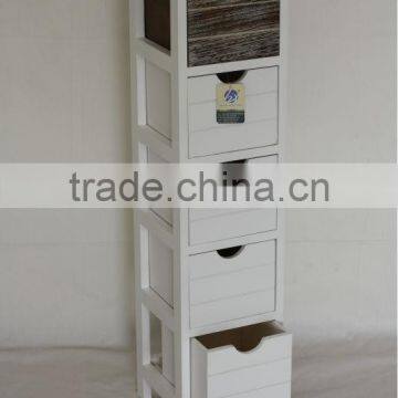 Wooden Shell Well Paulownia 3 Drawers Wooden Cabinet for Home Furniture photo-6