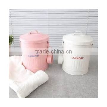 Elegant Design/Kitchen Composte/Cream & Pink Pet Food Container/Metal Storage Canister/Cat/Dog Food Cabinet