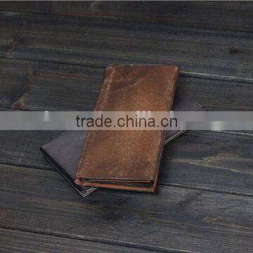 retro style magic cowskin leather men wallet for travel