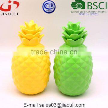 Cheap Home and Garden Decorations Painted Colours Ceramic Pineapple photo-6