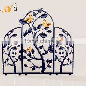 European Restaurant Bedroom Carved Hollow Metal Screen photo-2