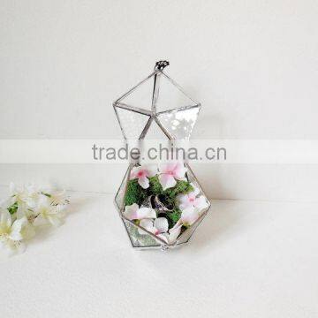 Icosidodecahedron glass vase Ring Bearer Wedding Icosahedron With a Hinged Lid Ring Box