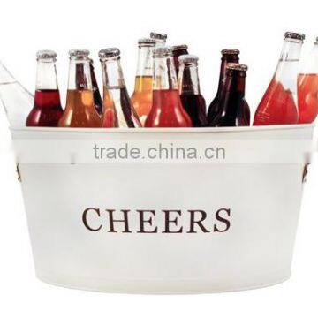 Promotional galvanized beverage tub