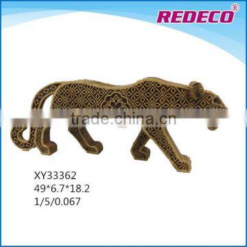 2017 special resin flat shape leopard statue for sale