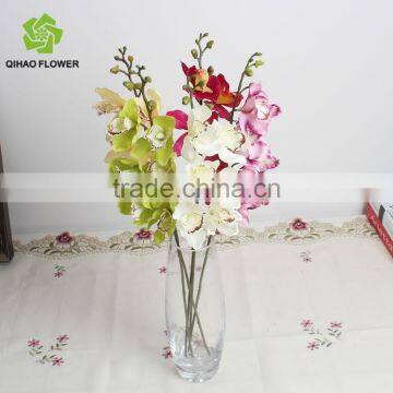 Wholesale real touch latex orchid artificial cymbidium orchids