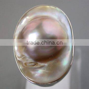 2014 Latest Fashion Cheapest Mabe Pearl Rings photo-2