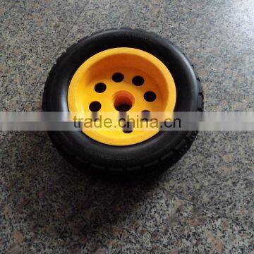Solid Rubber Wheel Tyre and Plastic Rim 3.50-8 photo-3