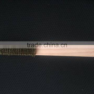 wooden handle copper wire brush