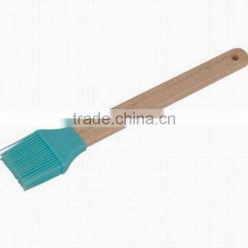 Silicone BBQ brush with wood handle(SBQ02)