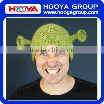 hot sale Children Unisex Cute Shrek Pattern Knit Hat