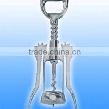 Manual Zinc Alloy Red Wine Opener / Red Wine Beer Bottle Opener Wing Corkscrew