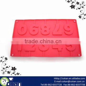 Numbers shape Silicone Icing Mould,Silicone Fondant Mould,Silicone Lollipop Mould