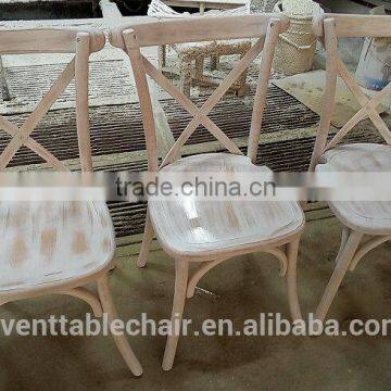 Wood Type and Dining Chair Solid Wood Stacking Cross Back Chair photo-5