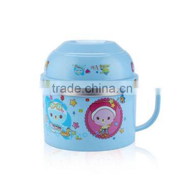 Eco-friendly Stainless Steel and Plastic Bento Box for Kid Outdoor Use photo-2