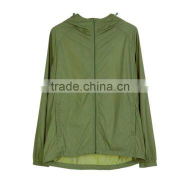 Custom Thin Soft Hood Jacket With Pouch Sports Jacket 100% Polyester Lightweight Waterproof Wind Jacket photo-2