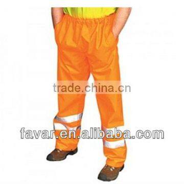 High Visibility Orange Waterproof Pants