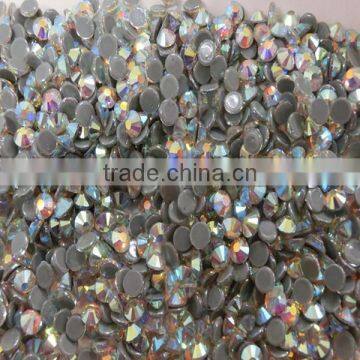 China factory wholesale shiny leed free and multi size flat back hot fix rhinestone