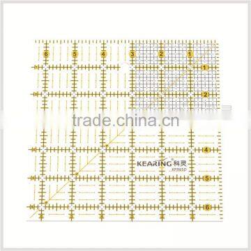 Kearing Brand 6.5"*6.5" Rigid Plastic Transplant Square Patchwork Ruler for Sewing Design#KPR65D photo-3