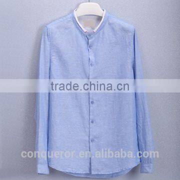 Men's White Linen Shirt HOT! MSRL0046 photo-3