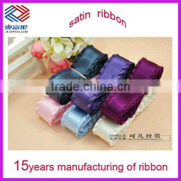 100% polyester beautiful satin ribbon