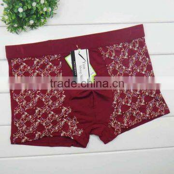 Printed Geometry Fashion Bamboo Fiber Men Briefs Stock Men Boxer Briefs Boyshort photo-5