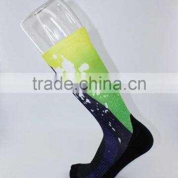 sublimated design graduated compression level socks men 20-30mmHg