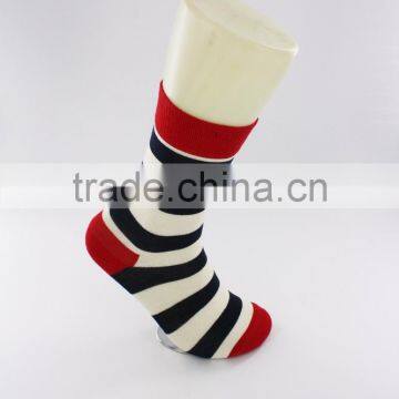 OEM Custom Colorful Combed Cotton Dress Business Men Happy Socks photo-6