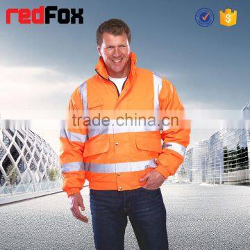 100% polyester wholesale 3m safety reflective men bomber jacket