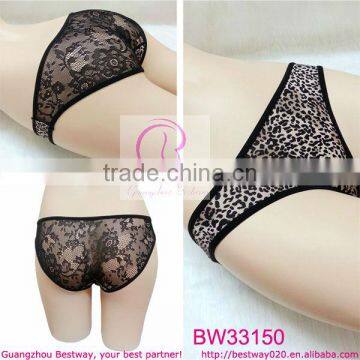 Back see through floral lace underwear for women