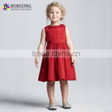 2017 European Kids Birthday Party Children Dresses Handmade Flower Girl Dresses Children Frocks Designs