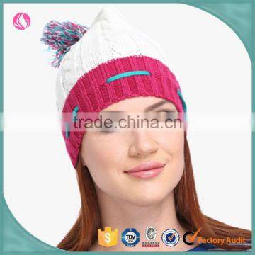 2017 Winter Ladies Fashion Clothing Winter Beanies Knitted Custom Beanie Hat photo-2