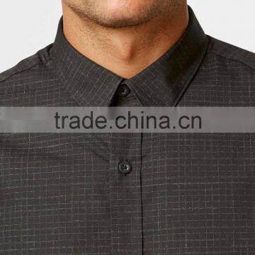 Cotton Hemp Blend Wholesale Plaid Shirts for Man photo-2