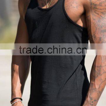 Mens Plain Stringer Vest Bodybuilding Sports Wear Custom Gym Tank Top photo-4