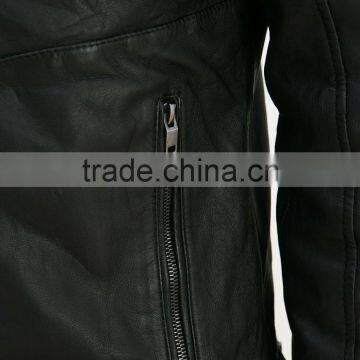 Custom Made Cool Motocycle Jacket Man Leather Jacket photo-4