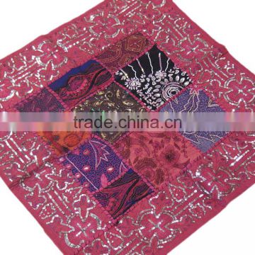 Pink Euro Sham 24in Floor Decorative Moti Indian Designer Home Fashion Pillow photo-2