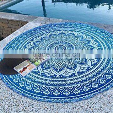 Alson Drop Shipping Round Beach Towel/Yoga Mat Thick Terry With Fringe Tassels photo-4