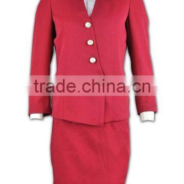 Two Button Good Quality Anti-wrinkle Customizable Womens Suit Nice Skirt Suits for Women photo-2