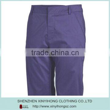 Single Button Plaid Tech Style Comfortable Mens Golf Pants photo-2