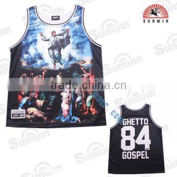 2017 OEM Fashionable Sublimation basketball jersey uniform design