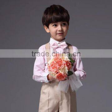 Stylish Boys Overrall Set 2Pcs Ring Bearer Clothes Set For Wedding Boys Formal Suit B-NB-CS905-22 photo-2